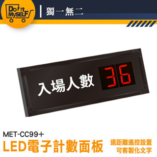 人流管制顯示器 紅外線人流偵測 人流量統計器 人數限制 LED計數機 人數統計器 MET-CC99+ 電子計數器