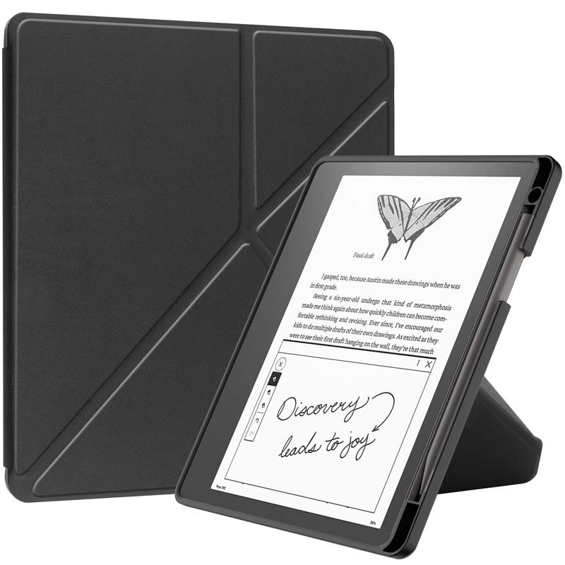 變形支架站立保護殼適用於 2024 Kindle Scribe 帶筆槽防摔殼 KindleScribe 10.2吋皮套