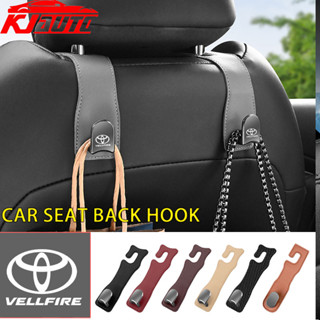 1/2 件豐田 Vellfire 隱藏式汽車後座掛鉤頭枕皮革軟掛鉤 20 公斤承重 Gazoo Racing GR Sp