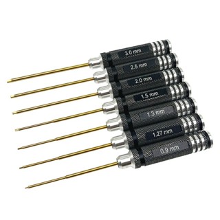 0.9-4mm 內六角螺絲刀鑰匙 0.9/1.5/2.0/2.5/3mm 六角螺絲刀用於遙控直升機無人機飛機模型維修工具