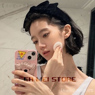 ✨臺灣出貨#韓國氣質高顱頂黑色蝴蝶結頭箍女網紅甜美百搭髮卡絲絨髮箍