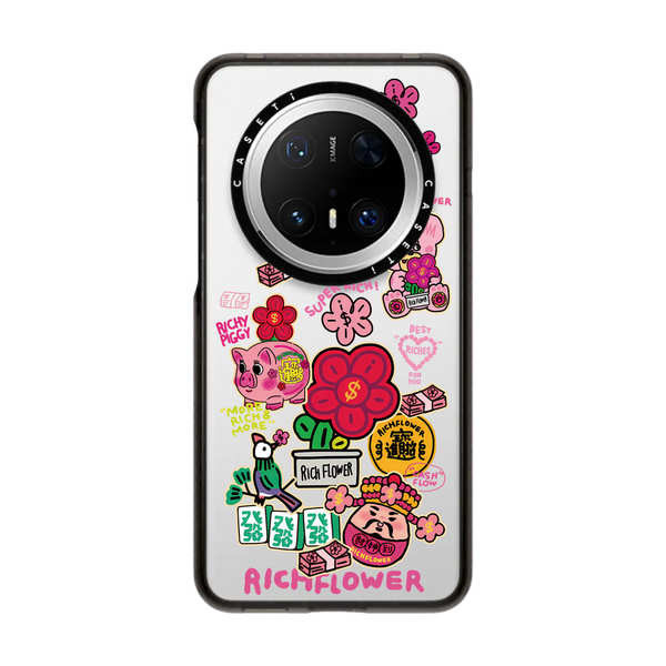 手機殼iphone 16 pro  手機殼 CASETlFY聯名Rick Flower有錢花用Huawei華為MATE7