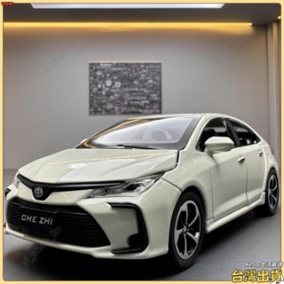 爆款推薦車緻閤金車模1:32豐田汽車模型模擬卡羅拉慣性迴力炫酷聲光六開門車模 禮物 玩具 模型車 模擬汽車 擺件