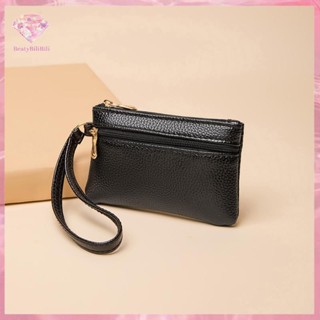 Beaty> 女士迷你錢包 PU 皮革女錢包卡包零錢包短錢包小錢包拉鍊鑰匙扣手拿包錢包 bilibili