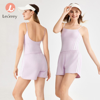 Leorrey-戶外跑步健身瑜伽短褲休閒輕便防風運動短褲帶口袋