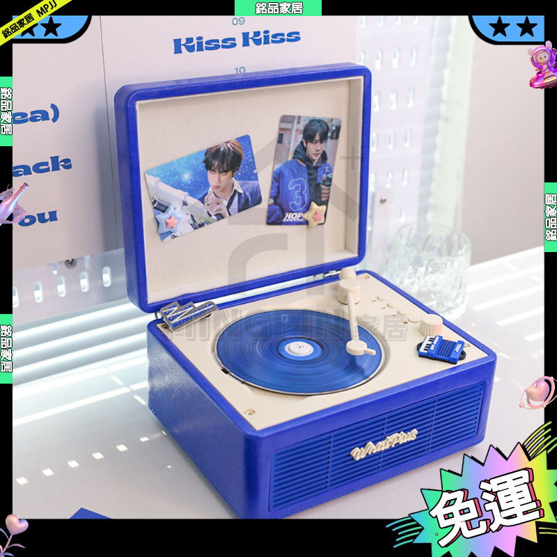【寶寶優品】桃園出貨【音質升級】WhatPlus C300 克萊因藍 cd機專輯 星星磁鐵 播放器 推薦唱片 潮流新品