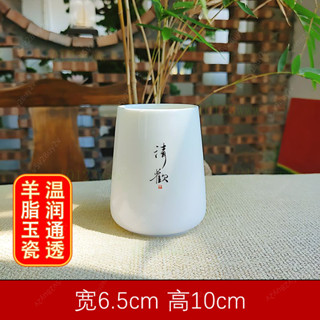🔥臺灣熱銷🔥 【1.7萬人好評】羊脂玉瓷高顔值陶瓷筆筒學生禮物裝飾桌麵擺件收納盒創意學生桌麵