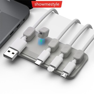 [SES] 磁性滑鼠電纜線整理器桌面電纜夾保護器繞線器排插頭固定 USB 充電線固定器磁鐵