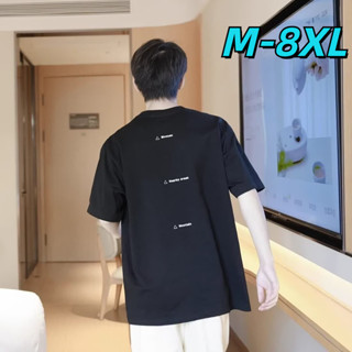 🔥48H出貨 M-8XL短袖上衣男 t恤男 韓版上衣 寬鬆上衣 短袖上衣男 t恤男 純棉t 韓版上衣 男短袖