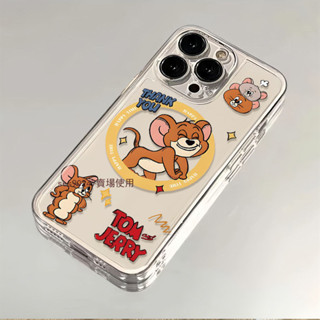 圓圈傑瑞 蘋果16手機殼 透明 iPhone 15 14 13 12 11 Pro max XR XS 防摔手機殼 軟殼