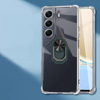 Tecno Camon 40 4G CM5 Pro 5G CM7 TPU 軟矽膠全保護殼透明保護套磁性手機支架指環支架時
