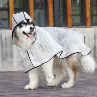 透明tpu狗雨衣大型犬通用阿拉斯加犬衣服大狗寵物服飾