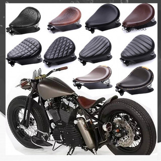 適用Harley 哈雷 彈簧坐墊883 X48 1200機車柴特博格後座 減震座椅 復古機車單座坐包 坐墊
