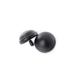 特力屋 實木窗簾桿 薄型飾頭 2入 黑色 28mm