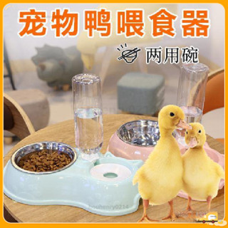 限時折扣💕柯爾鴨食盆 柯爾鴨餵食器 寵物小鷄鵝鴨子糧吃飯碗自動餵喝水柯爾鴨飲水器