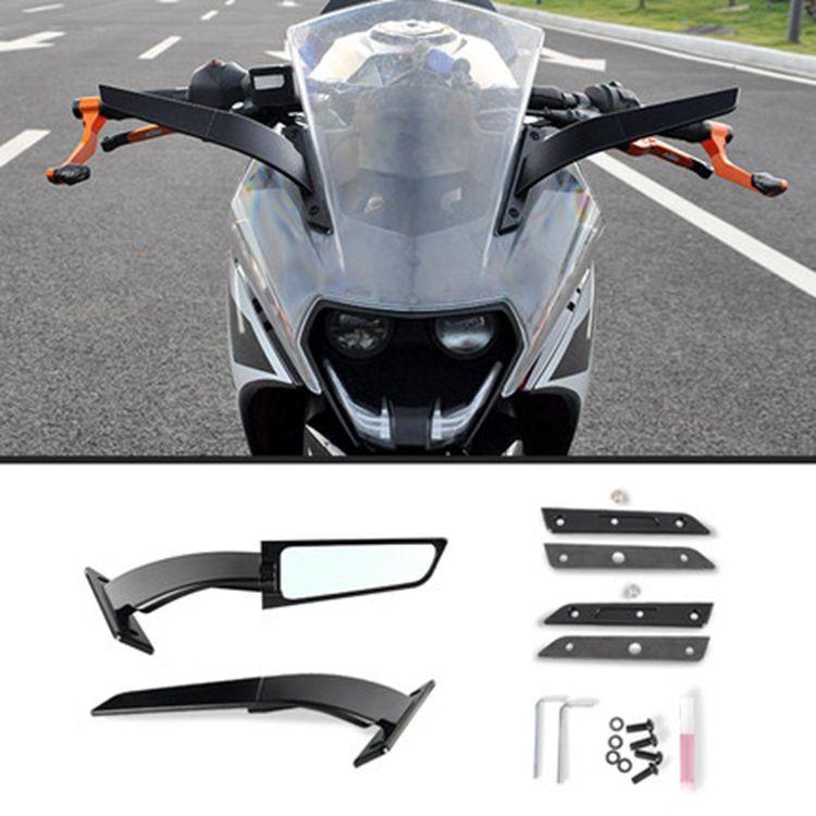 適用於KTM RC390 2014-2021 定風翼後照鏡改裝刀鋒倒車鏡反光鏡