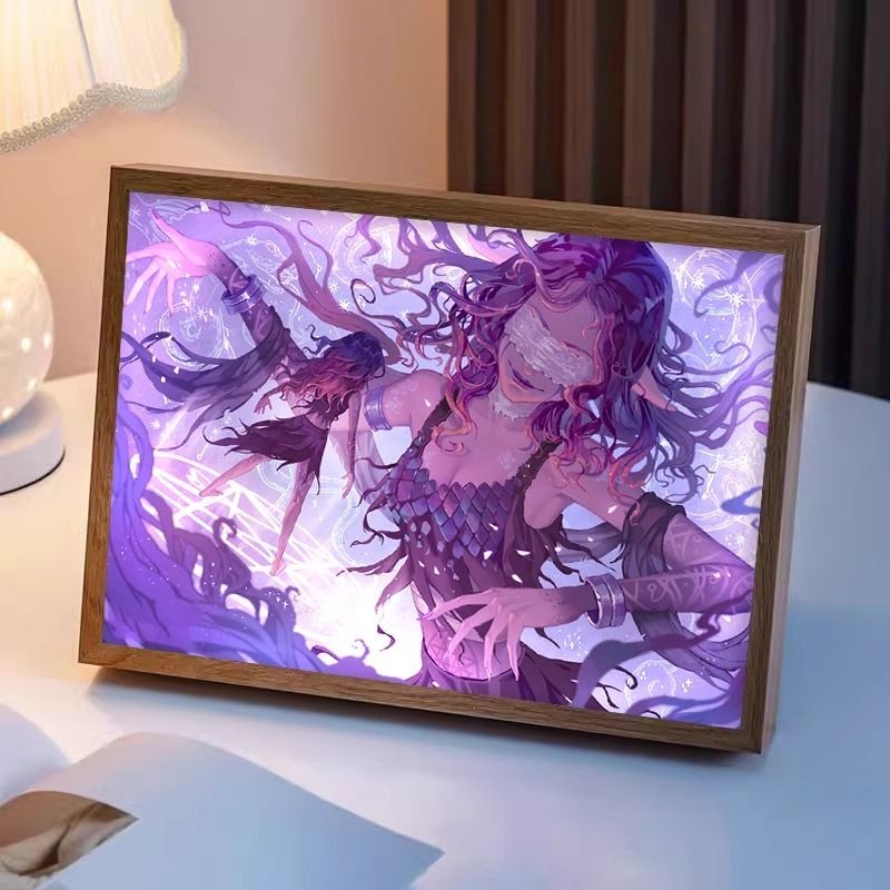 【潮玩精品摆件】伊德海拉週邊燈光畵第五人格夢之女巫手辦吧唧小夜燈擺件定製禮物