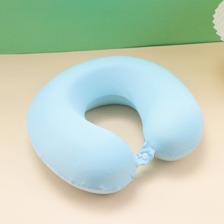 U-shaped pillow U型枕 護頸枕 冰絲護脖子涼爽u型枕記憶棉枕頭慢回彈脖枕旅行頸枕 amj11239.m