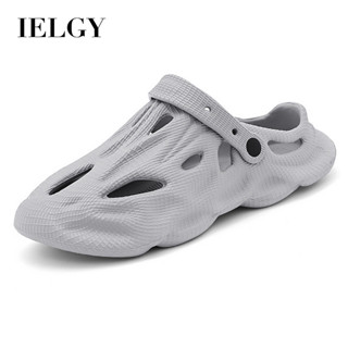 IELGY 夏季新款破洞鞋男涼鞋包頭追蹤溪沙灘拖鞋