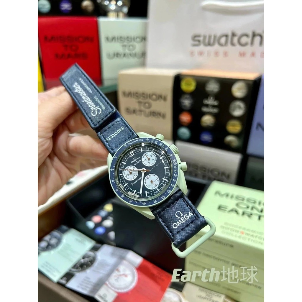 OMEGAxSWATCH Omega x Quartz Watch 多功能細節秒殺市場低端商品