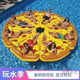 新品🎈大鯊魚大黑鯨魚衝浪遊泳裝備 披薩造型泳圈 游泳圈 成人游泳圈 浮排 大型泳圈 充氣泳圈 水上活動 浮板 浮床 造型