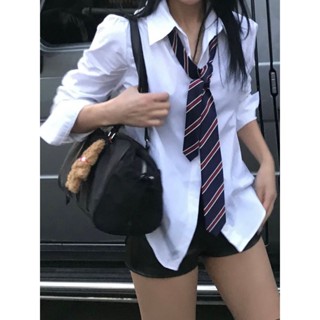 Applepie 🇰🇷正韓｜魅力point✧ 女團領帶(藍條紋/黑) 韓國東大門