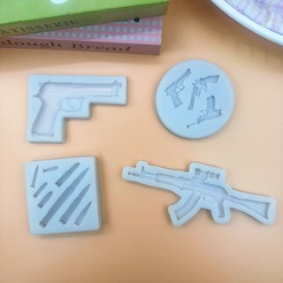 AK手槍 汽車矽膠模具 翻糖模具 水晶滴膠 蛋糕裝潢烘焙模具巧克力diy
