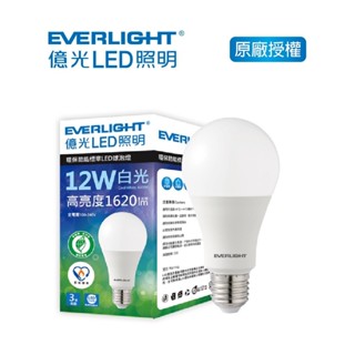 億光 12W環保節能標章LED球泡-白光 6500K