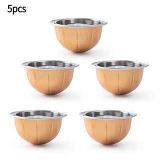 【熱賣】5Pcs 可重複使用補充裝咖啡膠囊適用於 Nespresso Vertuoline 適用於 Vertuo Nex