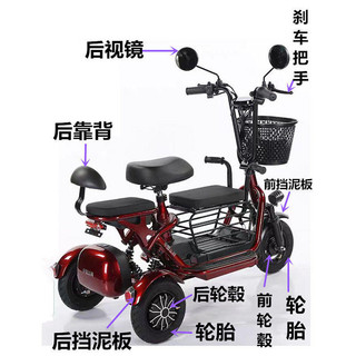 電動三輪車擋泥板老人代步車折疊三輪防水護板滑板車配件鳳凰飛鴿可開發票✔GT汽配🚗臺中出貨🚗