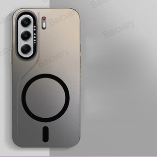 Tecno Camon 40 4G CM5 Pro 5G CM7 彩色硬質保護 IMD 保護套帶磁性貼紙的時尚外殼