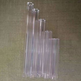 水晶燈配件梅花管玻璃棒老式吊燈配件玻璃掛件梅花棒條透明