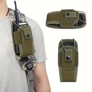 💥大雄運動💥戶外戰術軍迷對講機包多功能手機包戰術腰包對講機保護套防掉