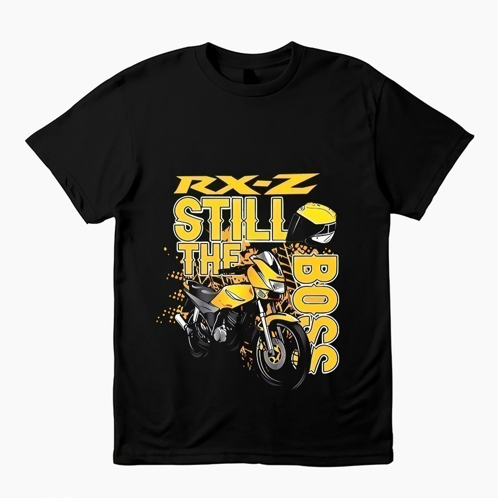 山葉 2025 新款時尚 YAMAHA Rxz 成員 5.0 T 恤超大 T 恤 Baju 100% 棉摩托車 C041
