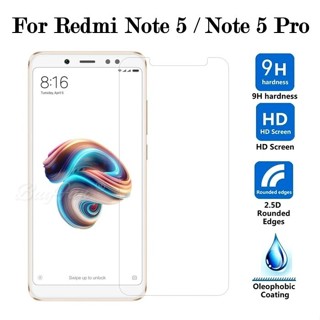 XIAOMI REDMI LAYAR 鋼化玻璃小米紅米 NOTE 5 PRO 防刮透明玻璃保護透明螢幕 9H 質量好
