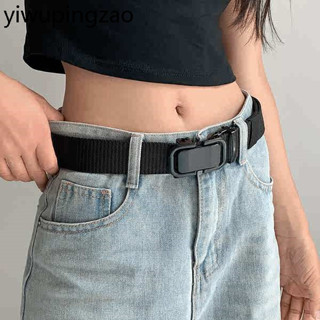 2024新款尼龍帆布自動扣男女版皮帶牛仔寬褲休閒百搭學生腰帶