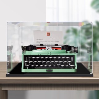 【定製諮詢】高透明亞克力展示盒適用於Lego 21327 打字機 防塵罩明盒透明手辦模型盒 收納公仔展示櫃