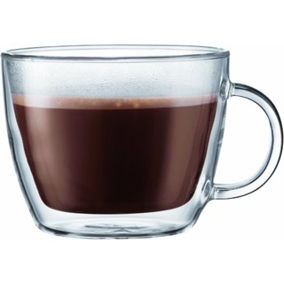 450ml 2 件套,Bodum Bistro 雙層隔熱玻璃咖啡拿鐵杯