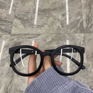 半框眼鏡 黑框眼鏡 眼鏡防滑 半匡眼鏡 眼鏡框 無框眼鏡 小紅書復古粗黑框眼鏡框女韓版無度數大臉素顏可配近視眼睛框男