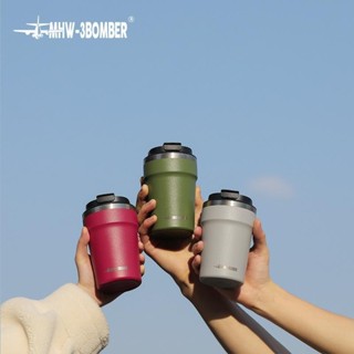 ✨新品特惠✨水杯 咖啡杯 MHW-3BOMBER轟炸機cooki咖啡杯 便攜車載隨行杯不銹鋼雙層保溫杯