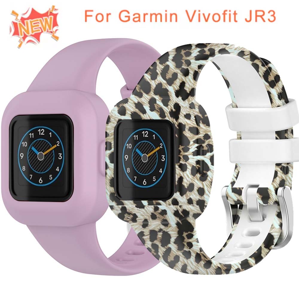 全新矽膠錶帶適用於 Garmin Vivofit JR3 腕帶手鍊智能手錶防水腕帶適用於 Vivofit JR 3 配件