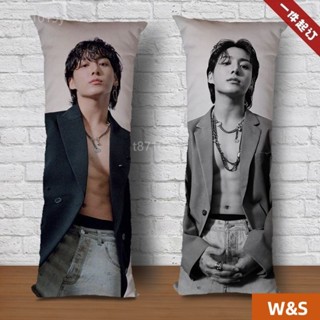 W&S 田柾國 抱枕 防彈少年團 BTS 抱枕週邊 衕款 交換禮物 生日禮物 防彈少年團海報寫真 定製 靠墊 人形長條