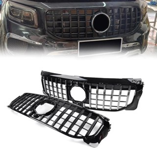 汽車前保險槓散熱器罩格柵格柵 GTR 風格梅賽德斯賓士 GLB 級 W247 X247 GLB250 2019 2020