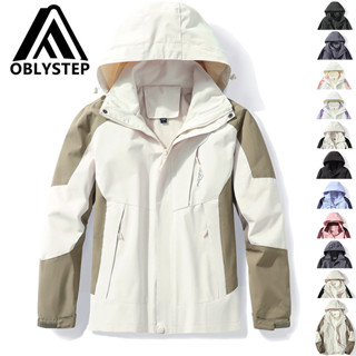 【OBL戶外品牌】臺出貨 男女款三合一風衣 三防衝鋒衣 防風防水衝鋒衣 男女機能外套 輕薄風衣 加厚登山服 韓版夾克外套