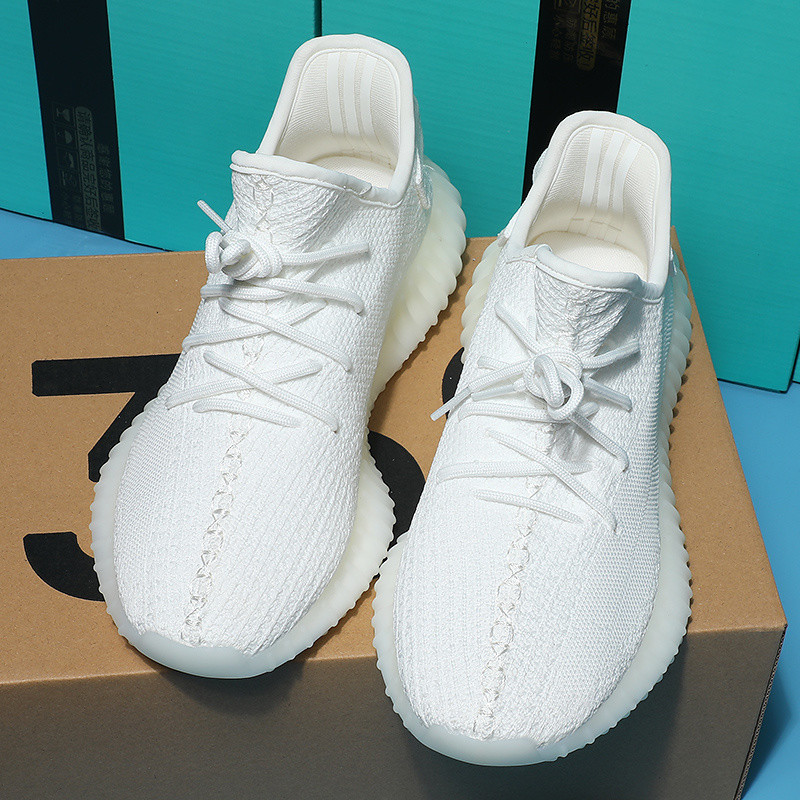 2024新款莆田椰子鞋男yeezy350黑滿天星天使正品官網女情侶休閒鞋
