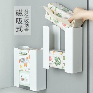橙子優選🍊磁吸紙巾盒 廚房紙巾盒 壁掛式 多功能收納盒 冰箱磁吸收納盒 紙巾置物架