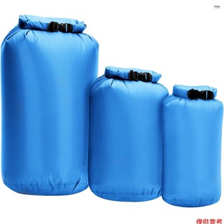 3 件裝防水幹袋卷頂幹袋,用於皮划艇划船釣魚游泳