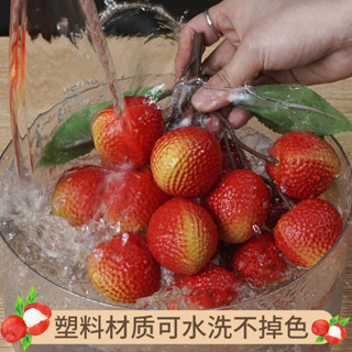 哈嘍玩具 塑膠高模擬荔枝串假水果蔬菜模型櫥窗酒店展示攝影幼兒早教道具