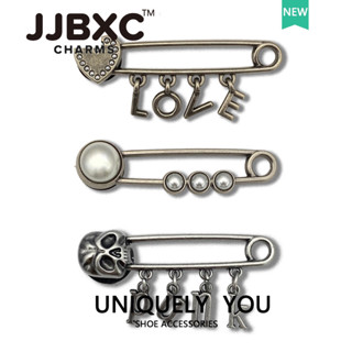 JJBXC 洞洞鞋 鞋釦 鞋花 鞋配飾 DIY金屬別針個性鞋釦飾品鞋花DIY時尚鞋附件 適用於cross鞋