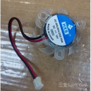 顯示卡散熱改裝/PWM溫控/礦機散熱/無框透明顯卡散熱風扇直徑3.5/4.5CM孔距26*26*26等邊二綫2.0埠